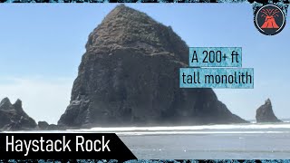 The Geologic Oddity in Oregon; Haystack Rock, a 200+ Foot Tall Monolith