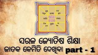 Jataka kemiti dekhiba part - 1 || ସରଳ ଜ୍ୟୋତିଷ ଶିକ୍ଷା || ଜାତକ କେମିତି ଦେଖିବା ଓଡ଼ିଆ ରେ ||