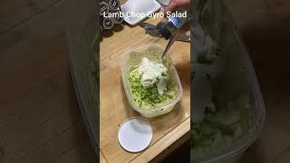 How to make a Lamb Chop Gyro Salad #kurtshomliv #foodies #gyrosalad #lambchops #viralreelsシ