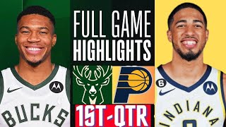 Milwaukee Bucks vs Indiana Pacers  Game 1 Highlights 1st QTR - April 23, 2024 |
