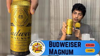 Daily Beer Review – Budweiser Magnum | 500ml Can Chug & Rating | 8% ABV Strong Lager