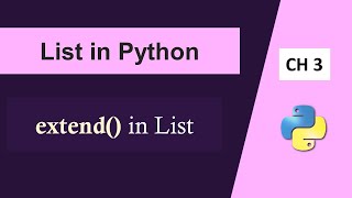 List in Python|extend() Method in Python List|Python Interview|Appending Multiple Elements in List
