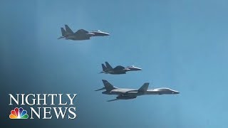 U.S. Flexes Military Muscle At North Korea | NBC Nightly News