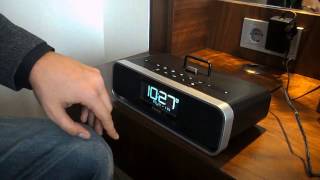 ihome, iphone, ipad table type radio,alarm and clock settings and application training