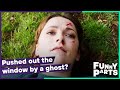 Alison Gets Pushed Out The Window! | Ghosts | Funny Parts