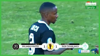 Orlando Pirates vs Raja Casablanca 1 - 1, Quarter Final 1st Leg.