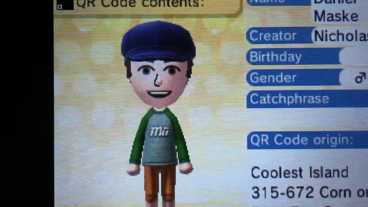 Tomodachi Life Part 1: My Mii And Celebrity QR Codes!! - YouTube