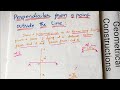 Geometrical Constructions : Methods of Drawing Perpendicular from a point outside a given Line