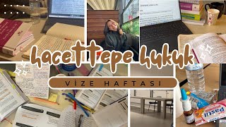 VİZE HAFTASI VLOG | hacettepe hukuk