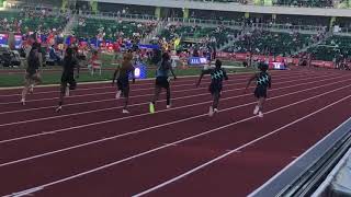 Sha'Carri Richardson wins U.S. Olympic T&F Trials 2021 Women's 100m, 1st Round Heat 4