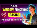 SQL Window Functions Basics (Visually Explained) | PARTITION BY, ORDER BY, FRAME | #SQL Course 22