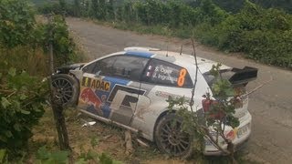 Sebastien Ogier Crash  WRC Rallye Germany 2013 / Deutschland Rallye Tag 2