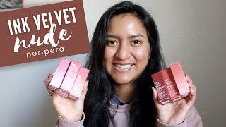 New Ink Velvet Nude Brew Collection on Brown Skin (Peripera Lip Tint) Honest Review