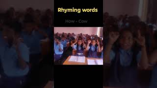 Rhyming words | ಪ್ರಾಸ ಪದಗಳು | with action learning | 10 rhyming words#short youtubevideo | ಸರಳ ಕಲಿಕೆ