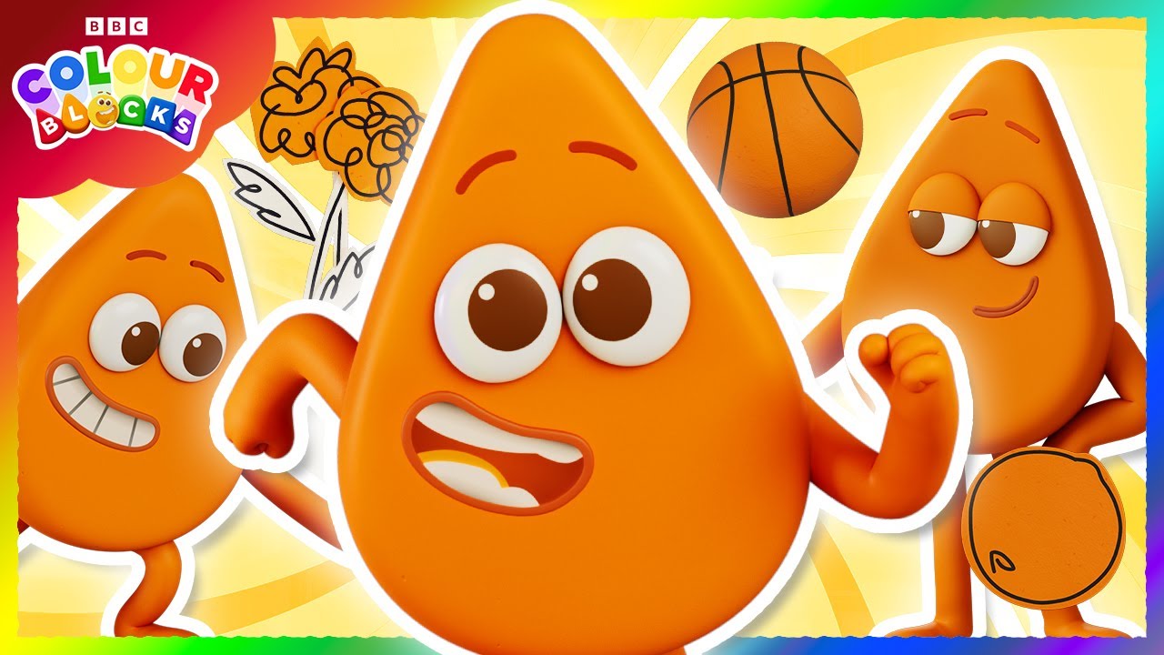 Fun With Orange | Kids Learn Colours | Colourblocks - YouTube