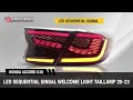 honda accord g10 2020 2023 led welcome light sequential signal taillamp