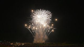 2014 常総きぬ川花火大会　♪スーパースターマインの共演　【4K】