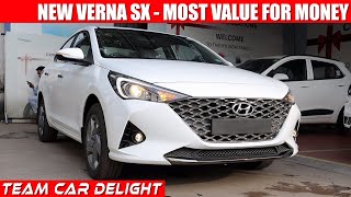 Verna SX - Detailed Review with On Road Price, New Features | Petrol / Diesel | Hyundai Verna 2021