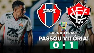 VITÓRIA VENCE O MARANHÃO COM GOL DE BARALHAS E AVANÇA NA COPA DO BRASIL! MARANHÃO 0 x 1 VITÓRIA