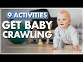 9 Top Tips To Teach BABY TO CRAWL | CRAWLING 101