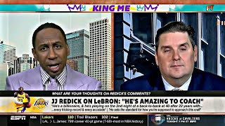 FIRST TAKE | Stephen A. reacts to JJ's comment about LeBron after he gets 40 Pts in Lakers news