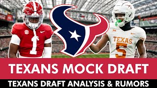 LATEST Texans Mock Drafts: NFL Draft Prospects Adonai Mitchell, Jer’Zhan Newton & Kool-Aid McKinstry