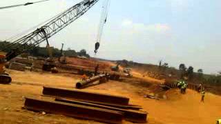 Proses pemancangan tiang pancang