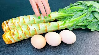 EASY Egg Lettuce Recipe , Lettuce Smoldering Egg #recipe #food #chinesefood #cooking #healthyfood