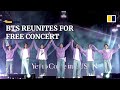 Fans can’t keep calm as K-pop group BTS reunites for free concert after taking a break