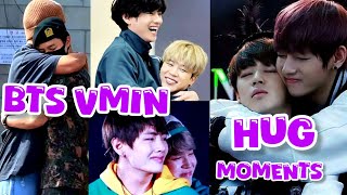 VMIN HUGGING MOMENTS MAKE YOU FEEL BETTER $ BTS JIMIN AND TAEHYUNG HUG EACH OTHER