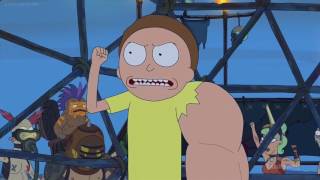 Morty and his arm all fighting scenes s3e2