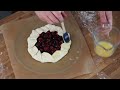 cherry galette cherry dessert day baking with kids how to recipe kenwood kids club ep144