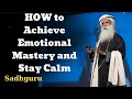 HOW to Achieve Emotional Mastery and Stay Calm - Sadhguru Spiritual Teacher