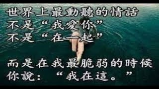 世界上最動聽的情話，一定不是「我愛你」而是....