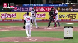 [2018 KBO 정규리그] 프로 데뷔 첫 승을 신고한 윤성빈 (04.07)