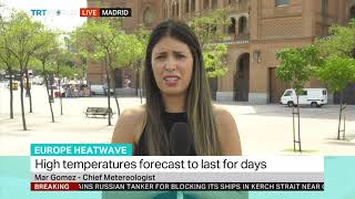 Meteorologist Mar Gómez discusses the European heatwave