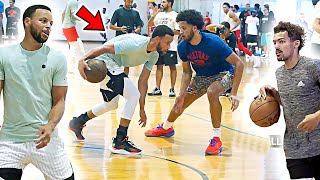 Steph Curry & Trae Young TEAM UP at Rico Hines Private Runs!!