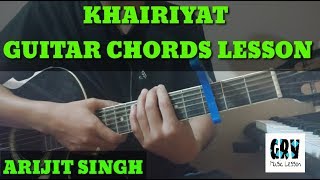 Khairiyat Guitar Chords Lesson | Arijit Singh | Chhichhore