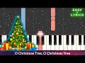 O Christmas Tree (Traditional) EASY Piano Tutorial + Lyrics