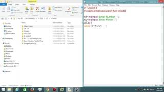 Tutorial #4 Exponential calculator in Python