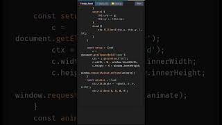 Create Rain Particles Canvas with HTML Canvas | HTML5 Canvas Tutorial #shorts #coding #JavaScript