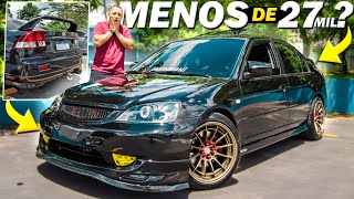 UM SEDAN de PATRÃO COM PREÇO de CELTA😱 O INCRÍVEL HONDA CIVIC EX com TETO SOLAR