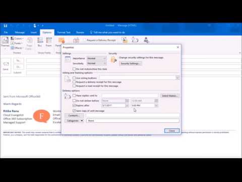 Set restrictions on email in Outlook using IRM Set restrictions on email in Outlook using IRM