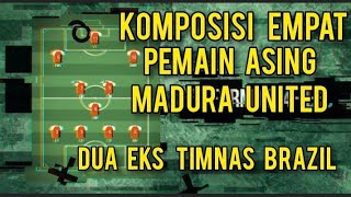 Bagian 22: KOMPOSISI EMPAT PEMAIN ASING MADURA UNITED 2022. DUA DIANTARANYA EKS TIMNAS BRAZIL