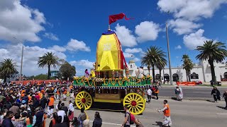 Jagannatha Ratha Yatra at St Kilda Festival 2025 | Divine Celebration \u0026 Kirtan | ISKCON Melbourne