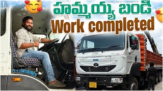 🚛 Telugu Truck Vlogs | Harish Chetak 2.0 Repair Completed at Tata Service Centre 🔧