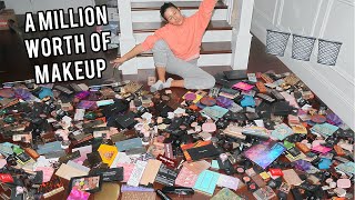 GETTING RID OF ALL OF MY MAKEUP COLLECTION | PART 1 + honest talk about makeup.