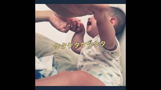 【0歳児】しゃっくりと笑いがとまらない息子の結末　#shorts #赤ちゃん #baby