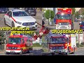 Einsatzfahrten zu schwerer Verpuffung | Feuerwehr + Rettungsdienst + Polizei | Blaulicht & Pressluft