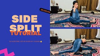 TUTORIAL OF SIDE SPLIT/ HOW TO DO SIDE SPLIT WITH STRETCHES\\